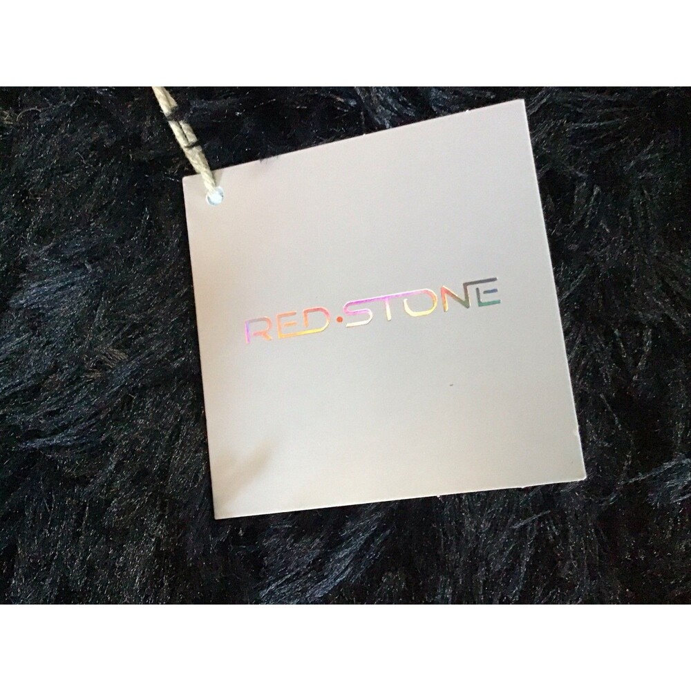 Red Stone Peach Makeup Jewelry Bag Pouch Folding Clutch Zip NWT - Picture 6 of 9